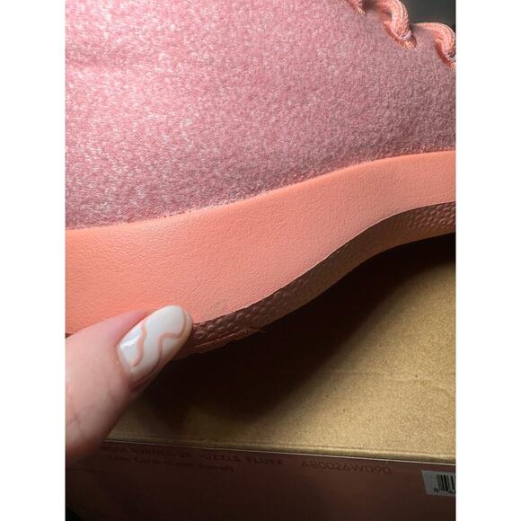 Allbirds NWB Wool Runner Up Mizzle Fluffs High Tops Fleece Lined Pink Size 9 - Picture 10 of 10